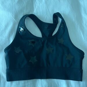 Splendid Black Star Sports Bra